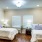 a bedroom with two beds